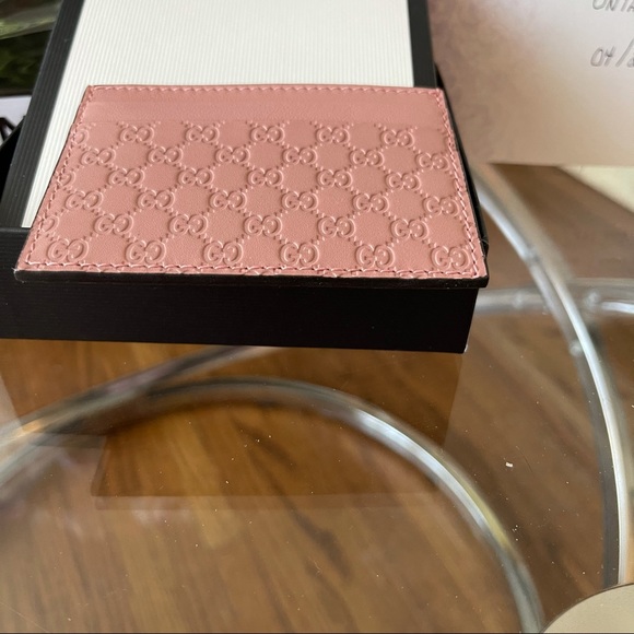 ❌SOLD❌ Gucci Microguccissima Card Holder Pink - Picture 4 of 7